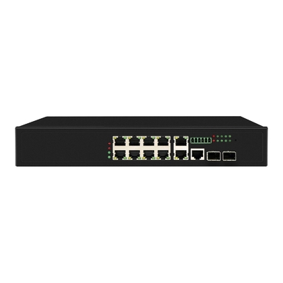 8 portów Poe Switch z 90W zarządzanych 2*2.5Gb portów SFP + 2 portów combo POE przełącznik światłowodowy
