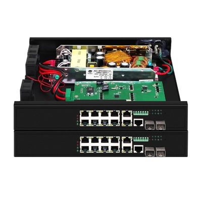 8 portów Poe Switch z 90W zarządzanych 2*2.5Gb portów SFP + 2 portów combo POE przełącznik światłowodowy