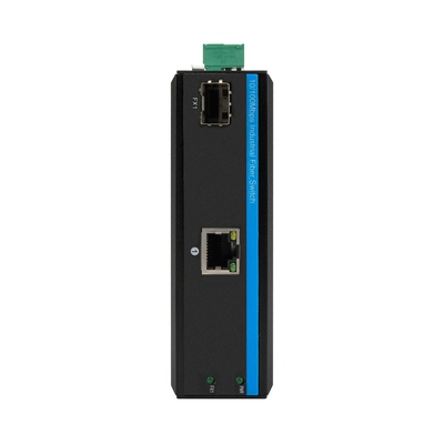 zewnętrzny przełącznik POE Szybki Ethernet 2 port 10/100Mbps 1 RJ45+1 światło sfp Konwerter medialny