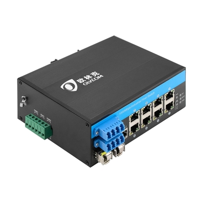 10 portów 2.5G SFP Bypass zarządzany przemysłowy przełącznik światłowodowy POE 8*10/100/1000mbps RJ45