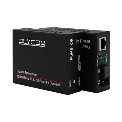 Mini konwerter medialny światłowodowy Rj45 do nadajnika Sc Mm 20km Single Fiber Sm 1310/1550nm