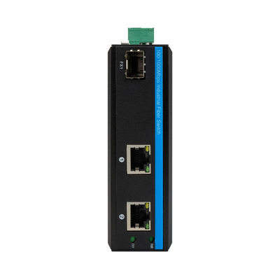 Mini Gigabit 2RJ45+SFP Poe Switch Optyczny zewnętrzny konwerter światłowodowy