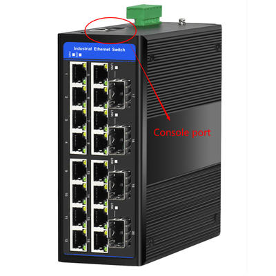 20 portów Gigabit Din Zarządzany przełącznik warstwa 2 Bazy 4 SFP Slots Support Ring ERPS