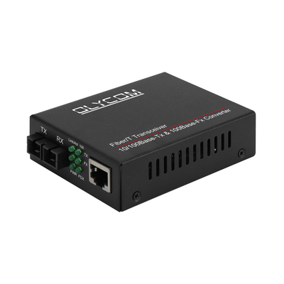 10/100mbps światłowodowy nadajnik nadajnik 1310nm Media Converter MM 2km