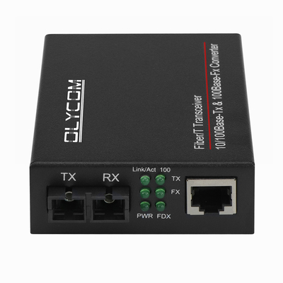 10/100mbps światłowodowy nadajnik nadajnik 1310nm Media Converter MM 2km