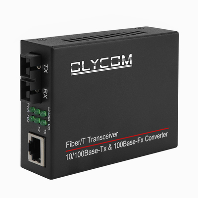 10/100mbps światłowodowy nadajnik nadajnik 1310nm Media Converter MM 2km