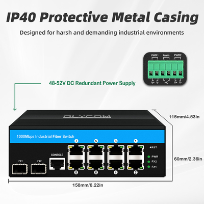 10port Gigabit 10/100/1000mbps L2 Managed POE Switch z 2 Sfp