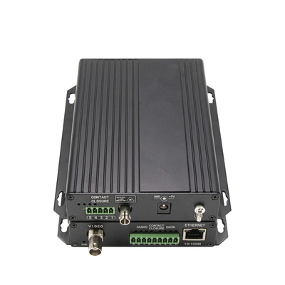 Analog Video Bidi Data RS232/RS422 10/100M Ethernet Over Fiber Konwerter DC5V