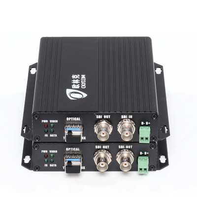 1080P HD SDI Video Fiber Extender Konwerter optyczny Single Mode 20km Z lokalną pętlą 12V