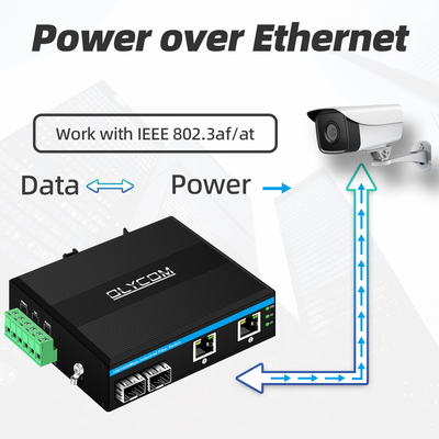 4 porty POE Gigabit Network Ethernet Przełącznik Mini POE 48v niezarządzalny