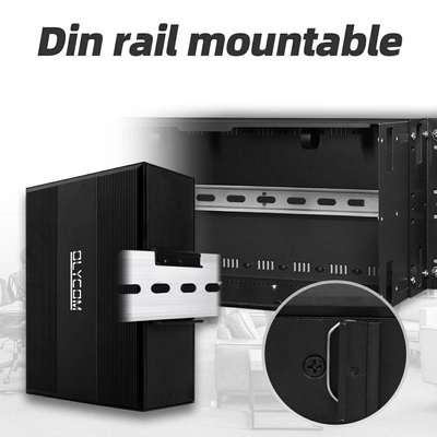 2.5G L2 Zarządzane Przemysłowe PoE Network Switch Support ERPS MSTP Ring Din Rail