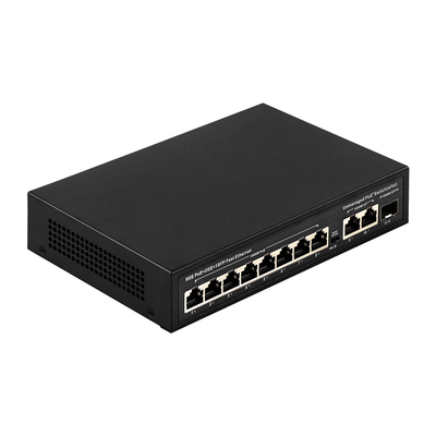 120W niezarządzany przełącznik POE 8 PoE 10/100/1000Mbps + 2 LAN 10/100/1000Mbps + 1SFP 100/1000M