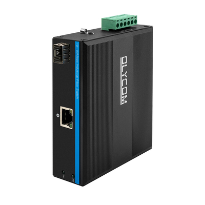 Mini 2 Port 10/100mpbs Konwerter światłowodowy z przełącznikiem Ethernet LC 1RJ45+1SFP do użytku zewnętrznego
