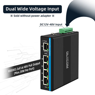 5-portowy gigabitowy przełącznik PoE na energię słoneczną