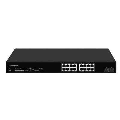 16 portów 2.5G Ethernet Switch z 10G Fiber Uplinks Unmanaged Fanless AC Powered