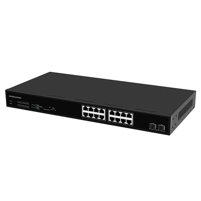 16 portów 2.5G przełącznik sieciowy z niezarządzaną prędkością automatycznie dostosowującą się 10G światłowodową opcjonalnie PoE