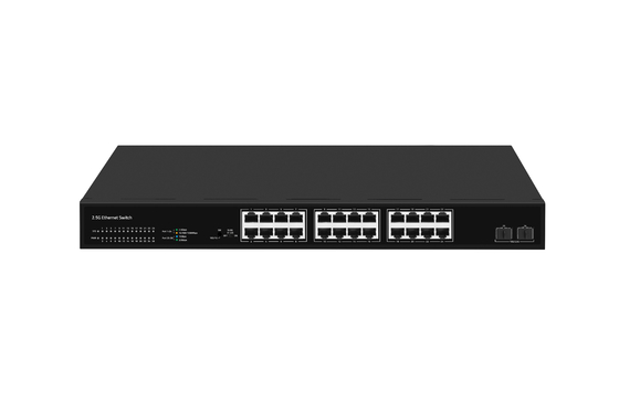 24 Przełącznik sieciowy 100M/1G/2.5G Ethernet 1G/2.5G/10G Włókno niezarządzane z FAN