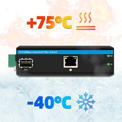 10/100m 2 Port Przemysłowy przełącznik sieci Ethernet Niezarządzane DIN kolei Sieć przełącznik Poe z IP40 poziom ochrony