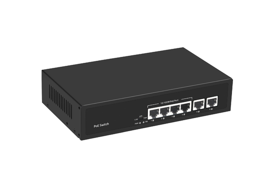 6 portów sieci POE Przełącznik 48V z 100Mbps Porty IEEE 802.3 przełącznik sieciowy