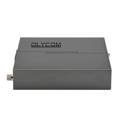 PoE Media Converter Fast Ethernet Single Mode Fiber 30W Budget Unmanaged DC48V Input