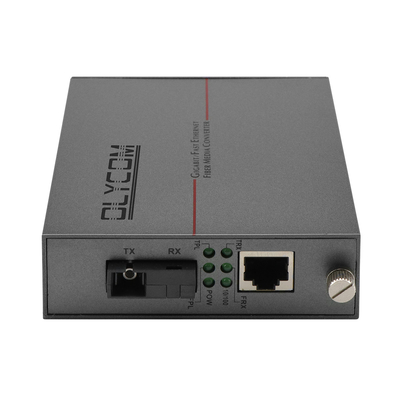 PoE Media Converter Fast Ethernet Single Mode Fiber 30W Budget Unmanaged DC48V Input