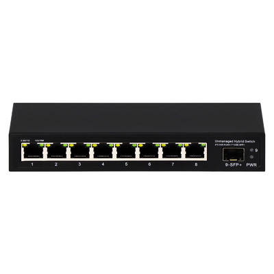9 portów niezarządzane 2.5G Ethernet Switch z 10G Uplink SFP Port 60Gbps Backplane Bandwidth
