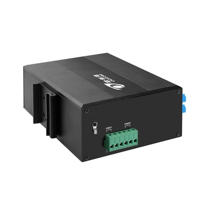 Przemysłowy przełącznik Gigabit 12 Port Din Rial Zarządzany przełącznik optyczny bypass Ethernet POE