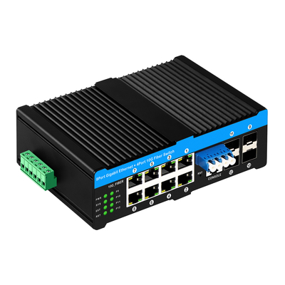 4*10G Sfp Porty+8*10/100/1000mbps 12 Port Zarządzane 10G Optical Bypass Poe Switch