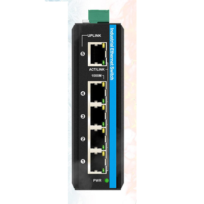 5 portów Gigabit WEB Managed Switch 100/1000M Network Switch Wsparcie RSTP 802.1Q