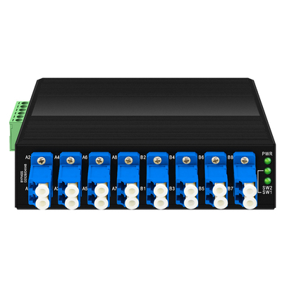 OM-FBS-44-SLC Optical Bypass Unit Połączenie LC jednomodowe 12V 24V 48V Din