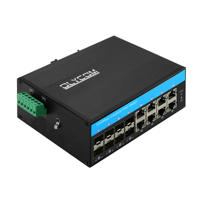 16 portów Gigabit POE switch wsparcie af/at/bt din-rail Ethernet switch dla systemu CCTV