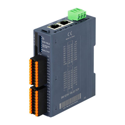 Przemysłowy moduł zdalnego wprowadzania/wyprowadzenia PLC Module Modbus-TCP/IP Module I/O 100Mbit/s 24VDC Wprowadzenie 16DI +16DO IP20 Din Rail