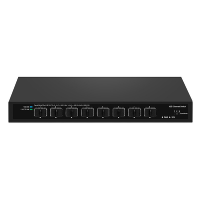 8 portów 10G przełącznik światłowodowy 1G 2.5G zgodny niezarządzany DC12V wejście oparte na Realtek