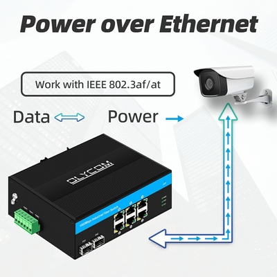 8 portów przełącznik gigabit niezarządzany przełącznik Ethernet POE przełącznik DC48V