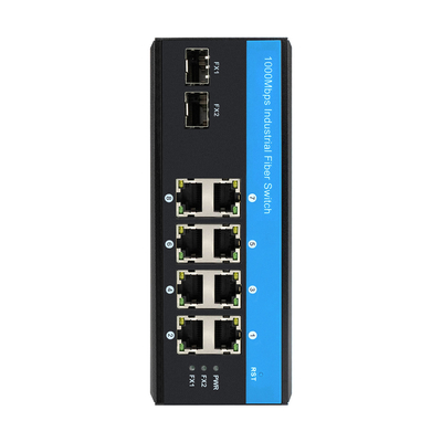 Przełącznik Gigabit 8 niezarządzany 6 x Gigabit PoE+ Porty 2 x 1.25G SFP Fiber Porty 240W do użytku zewnętrznego