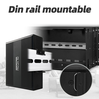 5 portów Przemysłowy przełącznik sieciowy Poe DC12/24/48V Wejście 1SFP+4RJ45 Gigabit Ethernet Switch