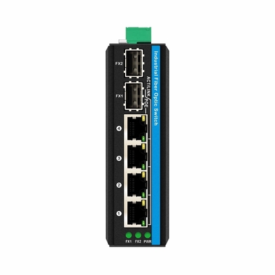 6 portów Gigiabit niezarządzany przełącznik Ethernet Din przełącznik sieci kolejowej DC12V/24V Wpis