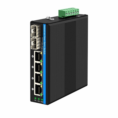 6 portów Gigiabit niezarządzany przełącznik Ethernet Din przełącznik sieci kolejowej DC12V/24V Wpis