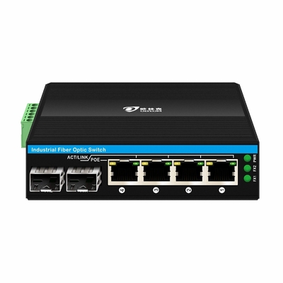 6 portów Gigiabit niezarządzany przełącznik Ethernet Din przełącznik sieci kolejowej DC12V/24V Wpis