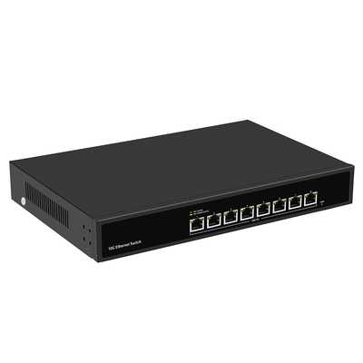 Niezarządzany przełącznik Ethernet 10G z instalacją na stojaku z zasilaczem AC100V-240V i kompatybilnością 1G/2.5G/5G