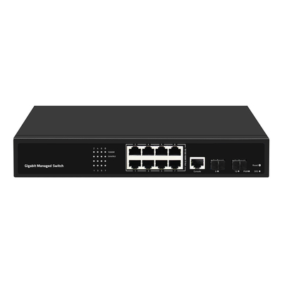 8 portów Gigabit Managed Network Switch oparty na Realtek AC Input SFP Fiber Uplink