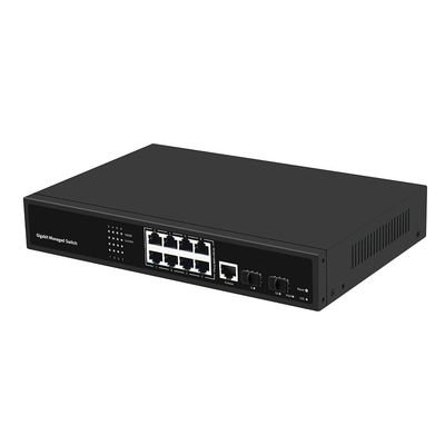 8 portów Gigabit Managed Network Switch oparty na Realtek AC Input SFP Fiber Uplink