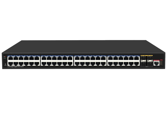 48 portów 10G Poe Switch L3 Managed Ethernet Switch z 48*gigabitami Poe Ports+4*10G Sfp+ Ports
