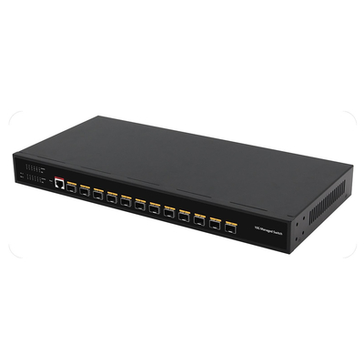 10G Fiber L3 Managed Switch 12 Port Full Optic Ports Konsola Zarządzalny wejście AC