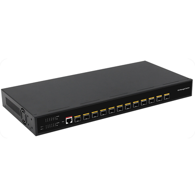 10G Fiber L3 Managed Switch 12 Port Full Optic Ports Konsola Zarządzalny wejście AC