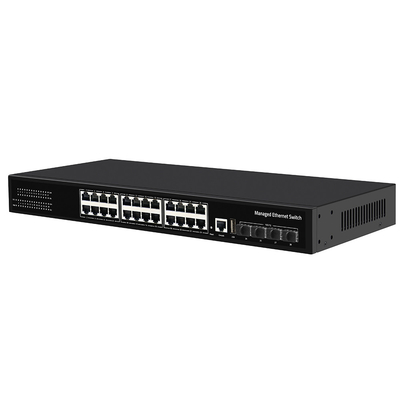 10G Zarządzalny przełącznik 24 port Gigabit Copper Ring ERPS Zarządzany 1G/2.5G Włókno