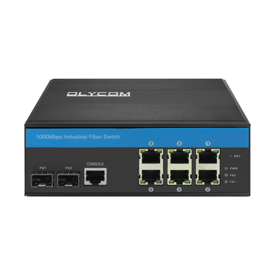 8 portów Gigabit Switch L2 Managed Vitesse Chipset Din Network Switch z 2SFP+6RJ45