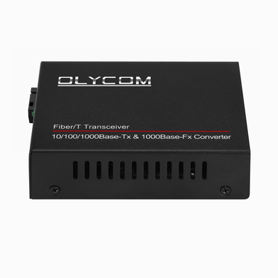 Szybki konwerter Ethernet Włókna optycznego Ethernet 10/100M Jednowarunkowy dwukierunkowy nadajnik SC do RJ45 20km