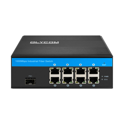 8 portów przełącznik Gigabit Przemysłowy przełącznik Ethernet IP40
