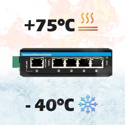 5 portów przełącznik Gigabit E-Mard Certified Industrial Ethernet Switch